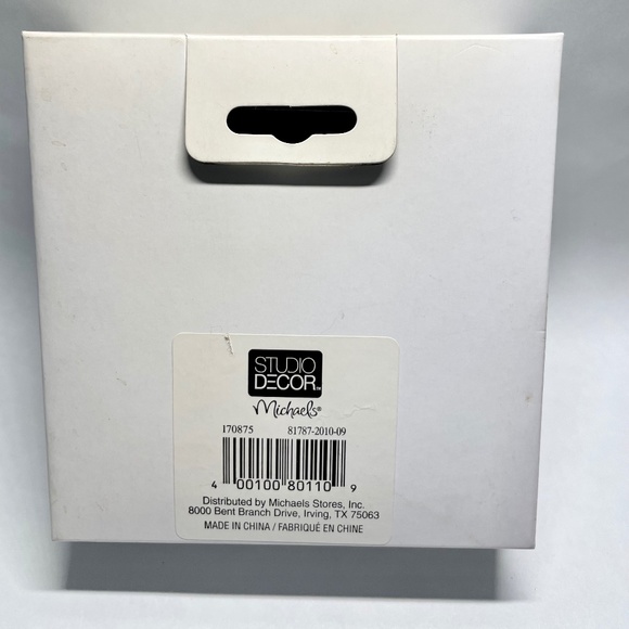 NIB Michaels Studio Decor Pink Glass Ornament Photo Clip/Placecard Holders - Picture 3 of 3